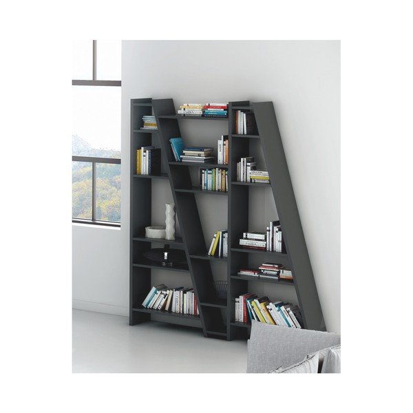 Bibliotecă TemaHome Delta 003, negru-image-2
