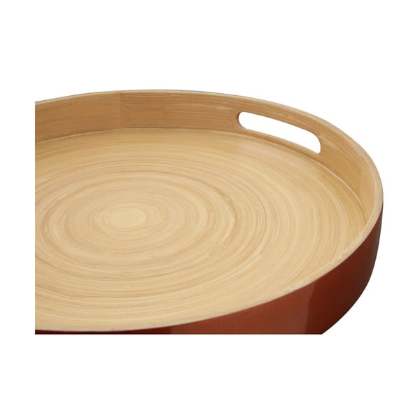 Tavă din bambus Premier Housewares Kyoto, ⌀ 35 cm, arămiu-image-2