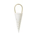 Decorațiune suspendată din ceramică Kähler Design Cone, înălțime 14,5 cm, alb