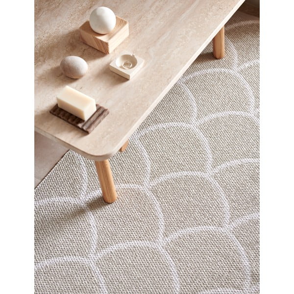 Covor tip traversă pentru interior și exterior crem 70x300 cm Kotte Linen – Pappelina-image-3