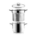 Oală inoxidabilă cu capac pentru paste Orion Anett, 6 l