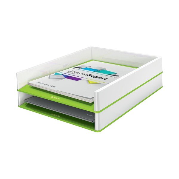 Suport pentru documente Leitz WOW alb-verde-image-2