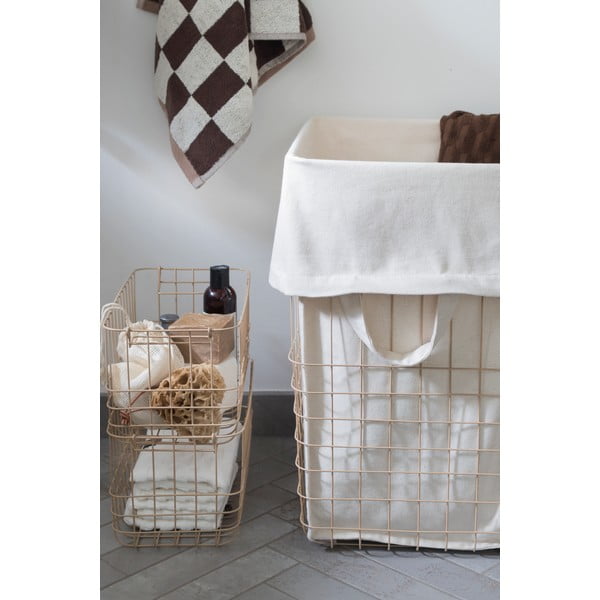 Coș de rufe bej din metal/din material textil 64 l Store-It – Mette Ditmer Denmark-image-1