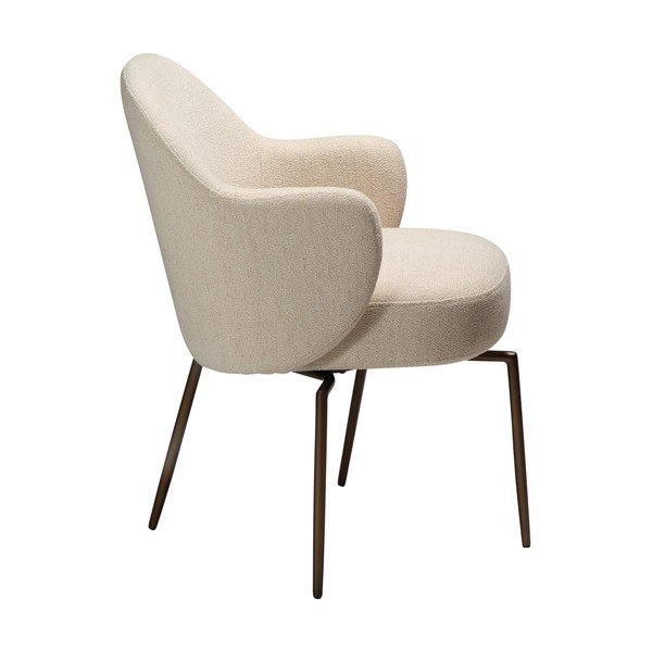 Scaun de living bej cu cotiere/rotativ Bae – DAN-FORM Denmark-image-3
