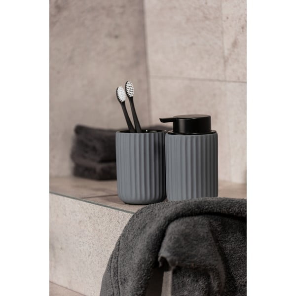 Dozator de săpun din ceramică Wenko Belluno, gri-image-1
