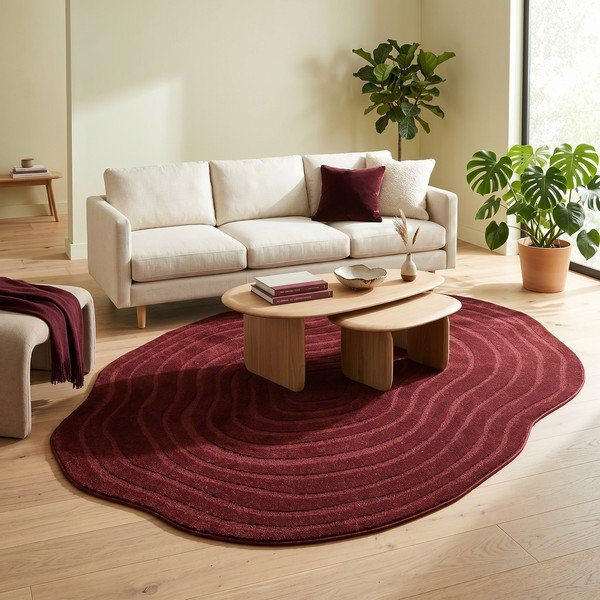 Covor burgundy 160x230 cm Pebble – ESTE-image-3