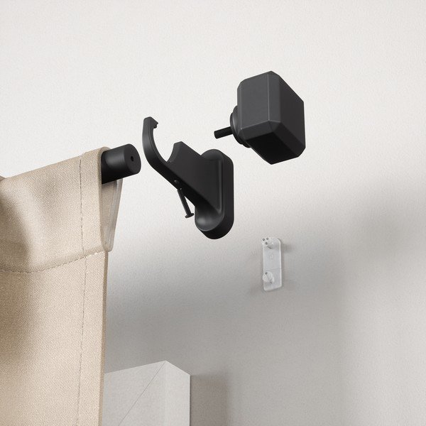 Galerie de perdea negru-mat extensibilă din oțel 107 - 305 cm Geo – Umbra-image-4