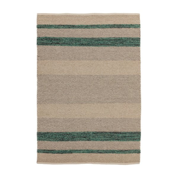 Covor Asiatic Carpets Fields, 160 x 230 cm, taupe-verde