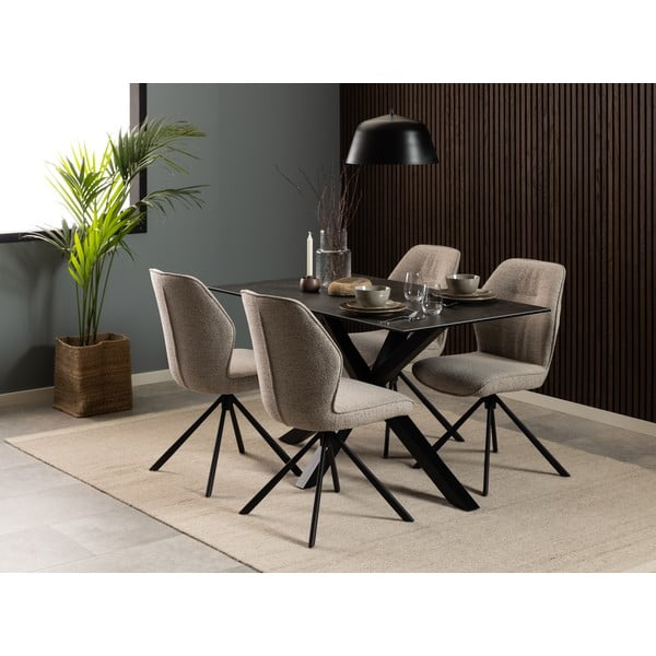 Scaune de dining crem 2 buc. Aura – Actona-image-2