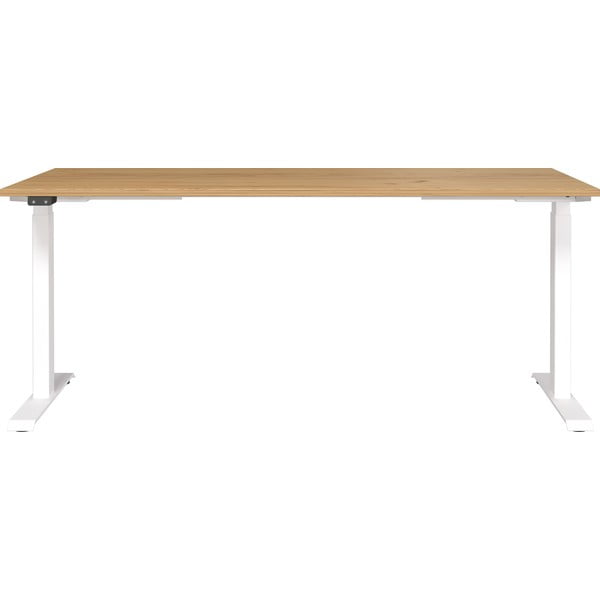Birou cu blat cu aspect de lemn de stejar cu înălțime ajustabilă electric 80x180 cm Jet – Germania-image-2