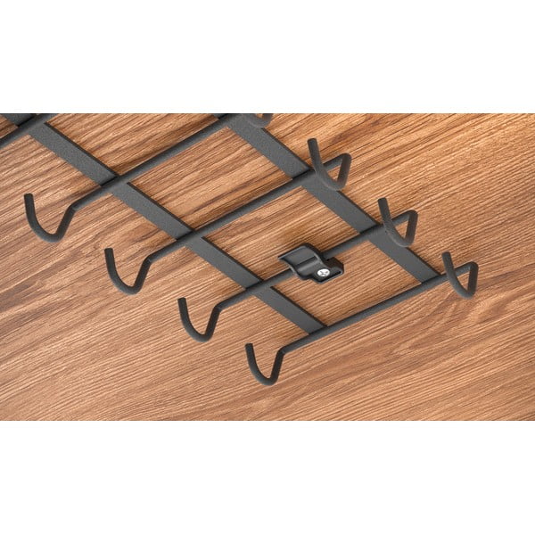 Suport suspendat pentru căni Metaltex My Mug Lava, negru-image-3