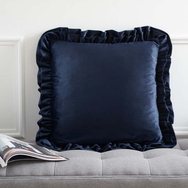 Pernă decorativă din catifea 43x43 cm Velvet Double Frill – Catherine Lansfield