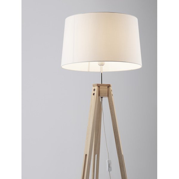 Lampadar alb/în culoare naturală (înălțime 145 cm) Leroy – Nova Luce-image-2