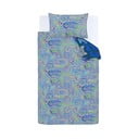 Lenjerie de pat pentru copii albastră-gri din microfibră pentru pat de o persoană 135x200 cm Gamer – Catherine Lansfield