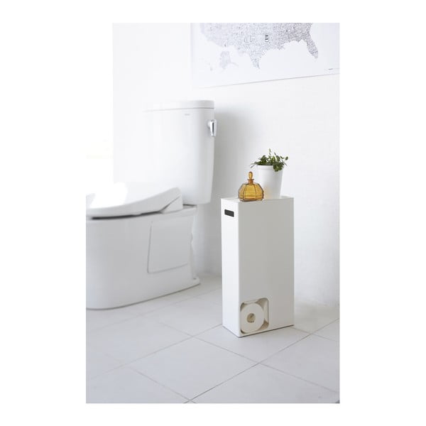 Recipient role hârtie de toaletă YAMAZAKI Rin Stocker, alb-image-1