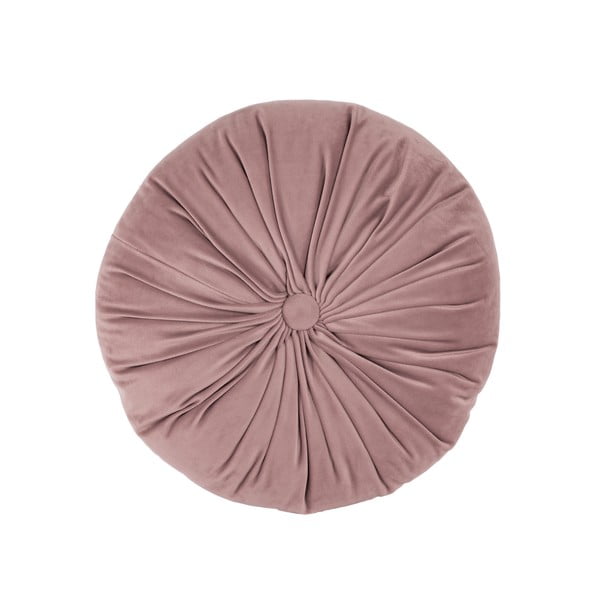 Pernă decorativă din catifea Tiseco Home Studio Velvet, ø 38 cm, roz deschis