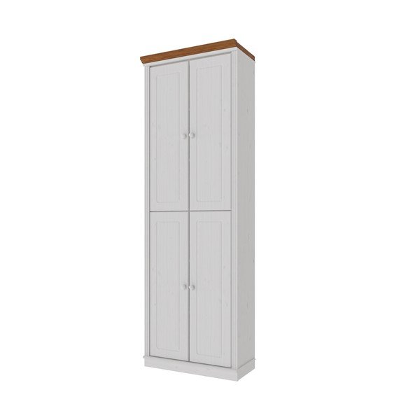 Dulap alb/chihlimbar din lemn de pin 74x223x37 cm Anita – Støraa-image-2