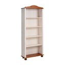 Bibliotecă albă/în culoare naturală din lemn masiv de pin 70x181 cm Ella – Støraa