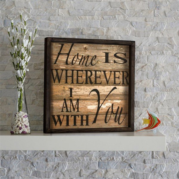 Tablou Sweet Home, 34 x 34 cm-image-1