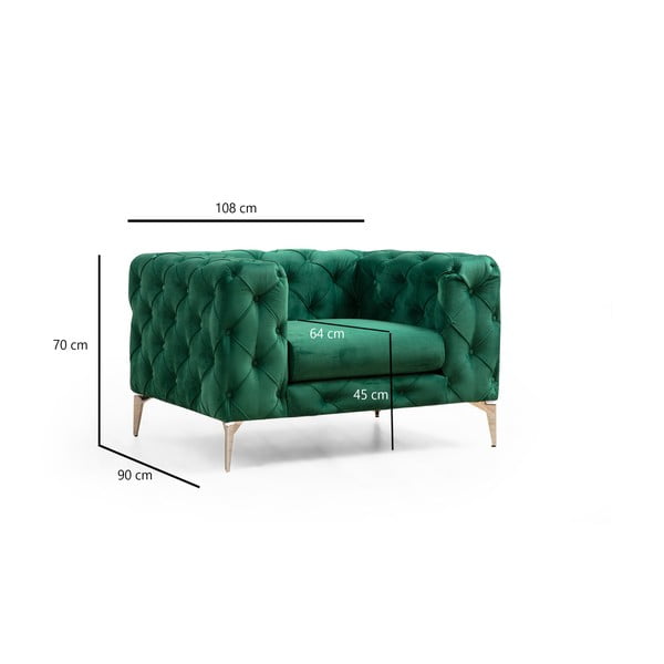 Fotoliu verde Como – Artie-image-3