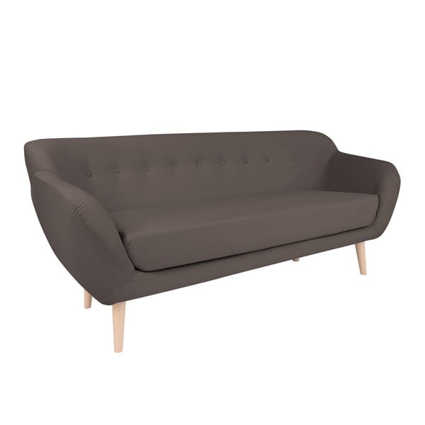 Canapea cu 3 locuri BSL Concept Eleven, gri oțel