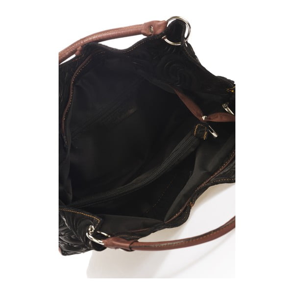 Geantă din piele Giorgio Costa Terst, negru-image-3