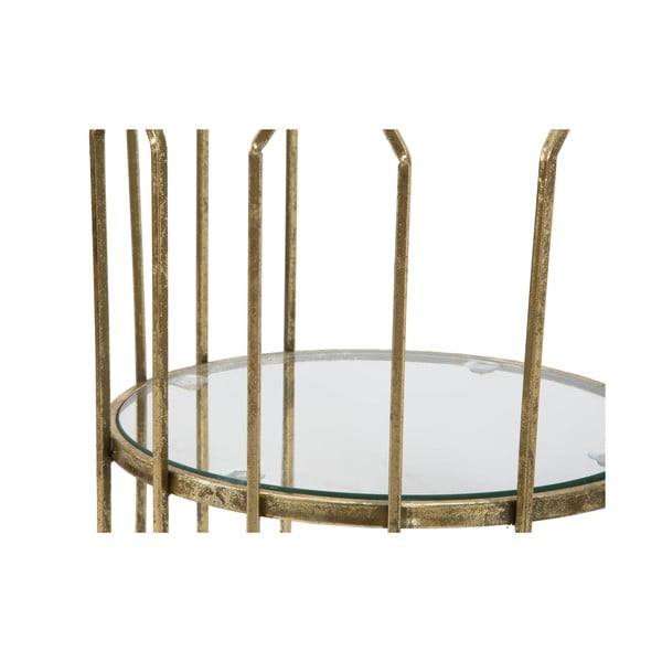 Măsuță auxiliară rotundă cu blat din sticlă ø 35 cm Tunisi – Mauro Ferretti-image-4