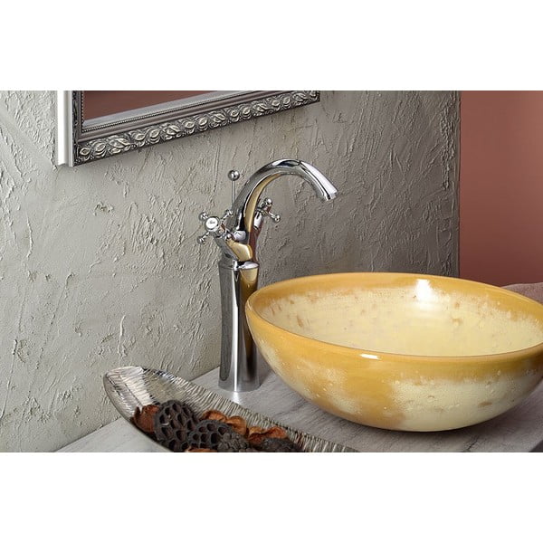 Baterie argintiu-lucios pentru chiuvetă înaltă Antea – Sapho-image-1