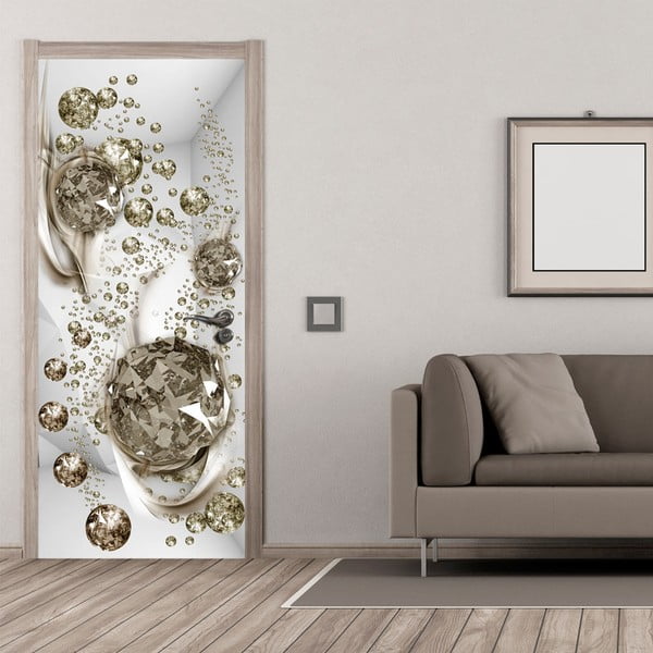 Tapet pentru ușă în rolă Bimago Bubble Abstraction, 90 x 210 cm 