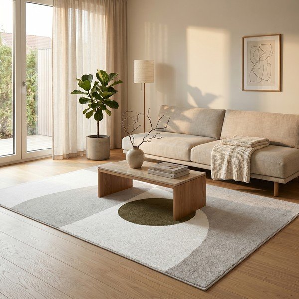 Covor bej/crem 160x230 cm Martini – ESTE-image-1