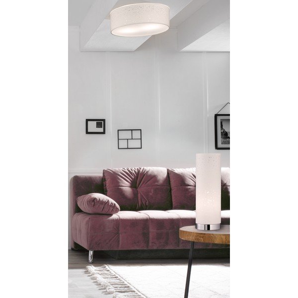 Veioză albă cu abajur textil (înălțime 35 cm) Thor – Fischer & Honsel-image-4