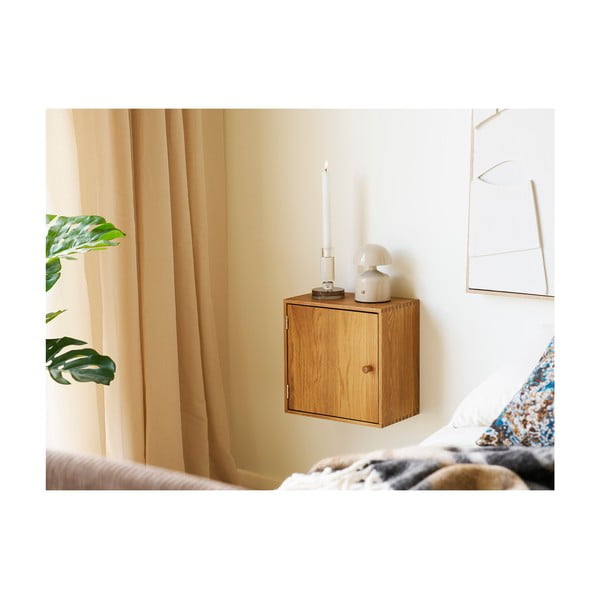 Raft în culoare naturală etajat din lemn de stejar 18 cm Townsville – House Nordic-image-1