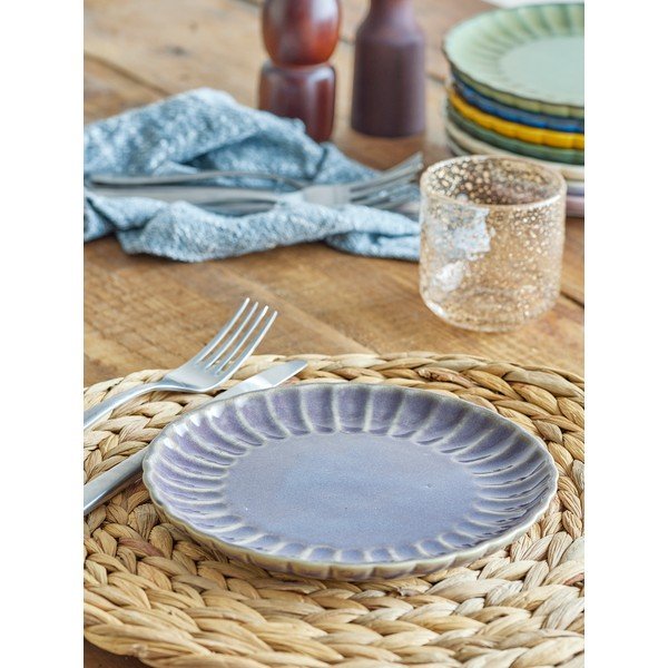 Farfurie violetă pentru desert  din gresie ø 20 cm Latina – Bloomingville-image-1