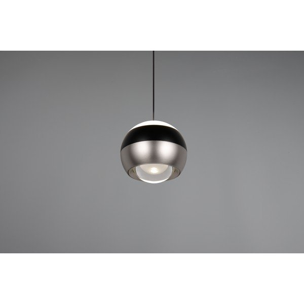 Lustră neagră-argintie LED ø 15,5 cm Orbit – Trio Select-image-3