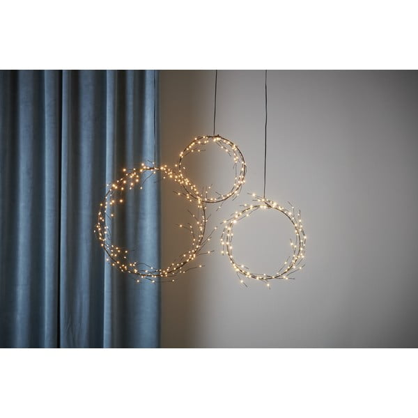Decorațiune luminoasă neagră ø 24 cm  de  Crăciun Nike – Star Trading-image-2