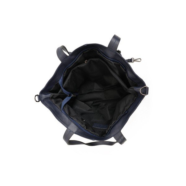Geantă Tote din piele Roberta M Ambra, albastru-image-4