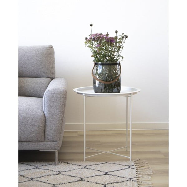 Măsuță auxiliară rotundă din metal ø 47 cm Bastia – House Nordic-image-1