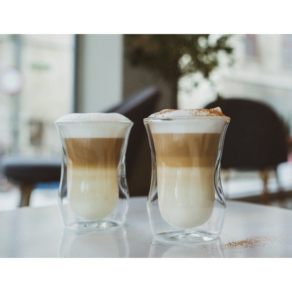 Căni 6 buc. cu perete dublu din sticlă 250 ml – Vialli Design-image-1