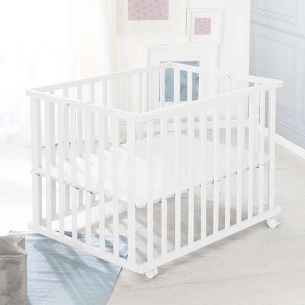 Țarc pentru copii alb 100x75 cm – Roba-image-4