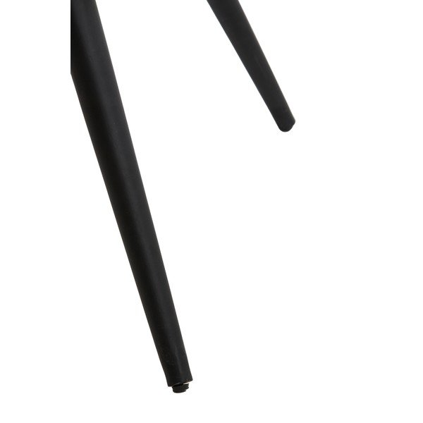 Masă de dining neagră/maro închis rotundă cu blat din lemn de acacia ø 120 cm Turi – Light & Living-image-2