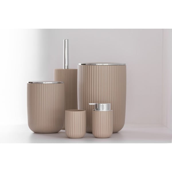 Perie de toaletă bej din plastic Agropoli - Wenko-image-1