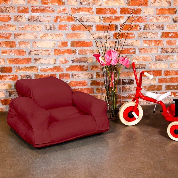 Fotoliu pentru copii Karup Baby Hippo Light Bordeaux-image-1