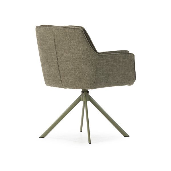 Set de scaune de sufragerie verde 2 buc. tapițat Keiko – Marckeric-image-4