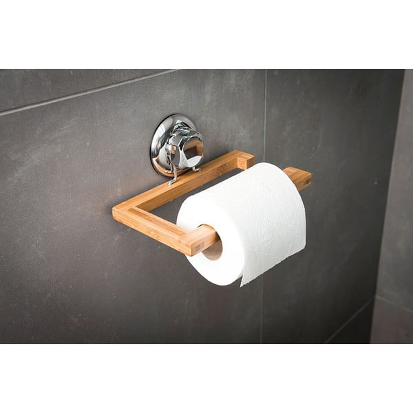 Suport din bambus pentru hârtie igienică Compactor-image-1