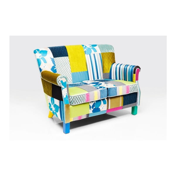 Canapea cu 2 locuri Kare Design Patchwork Stripes-image-1