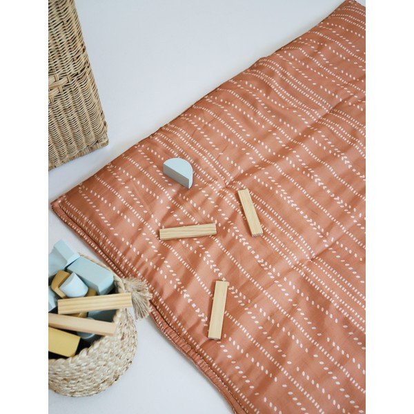 Saltea de joacă pentru copii portocalie Nepo Terracotta – Nattiot-image-2