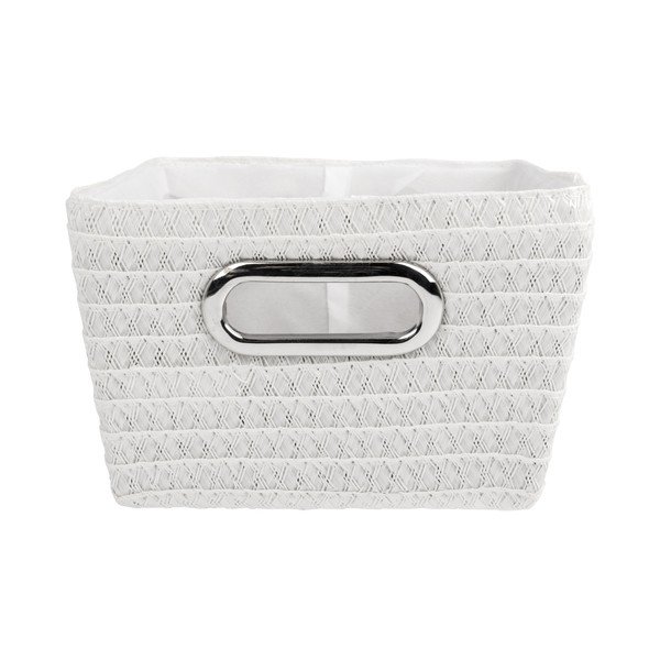 Coș Wenko Bamboo Chromo, lățime 28 cm, alb-image-2