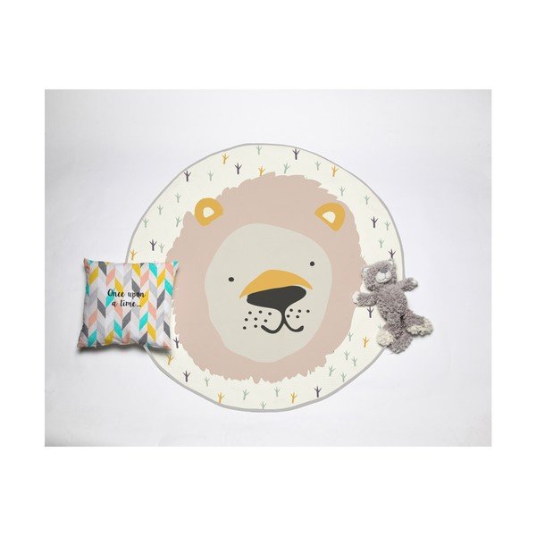 Covor pentru copii Little Nice Things Lion, ⌀ 120 cm-image-3