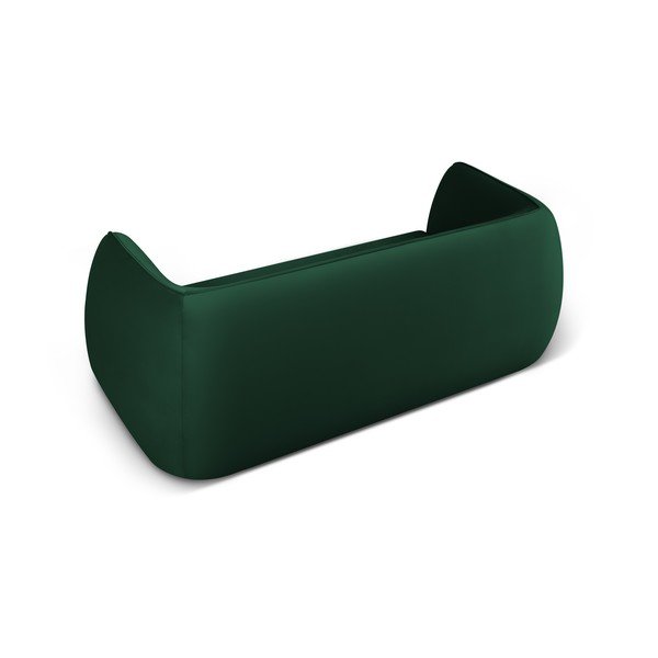 Canapea verde cu tapițerie din catifea 190 cm Lando – Micadoni Home-image-3