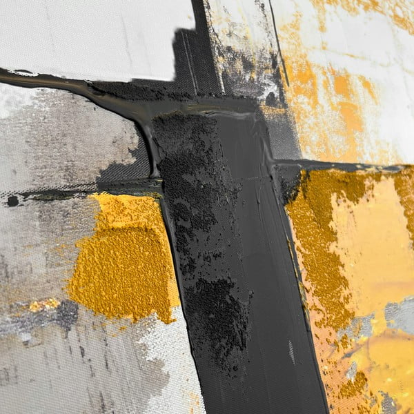 Tablou cu detalii pictate manual 70x100 cm Jade – Styler-image-4